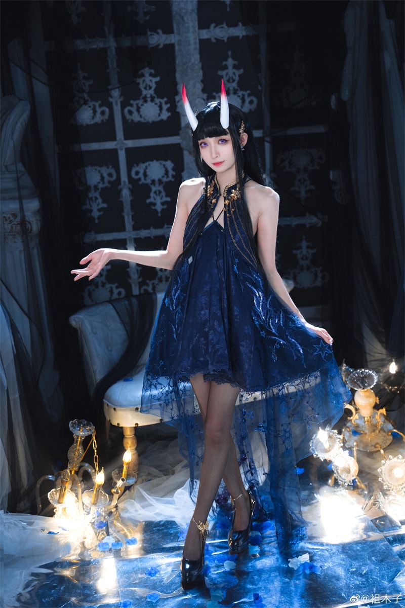 图片[2]-祖木子碧蓝航线能代，身穿晚礼服的高贵女王-子萌小栈